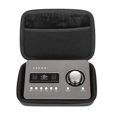 Image of Analog Cases Glide case for Focusrite Scarlett 4i4 / Universal Audio Arrow &amp; comparable interfaces (Transport Made of Durable, Moulded EVA/Nylon, Robust Rubber Handle), Black