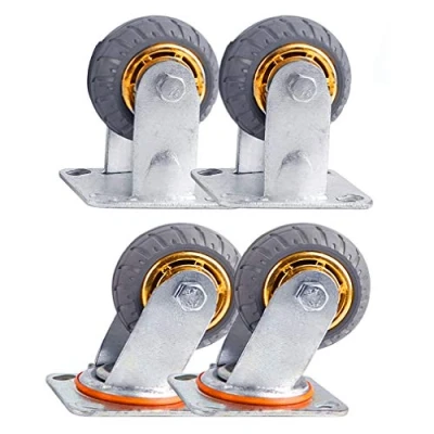 Image of Castor Wheels,Heavy Duty,Trolley Furniture Caster,Single Wheel Load 500kg(1102 lbs),Suitable for Scaffolding,Flatbed Carts