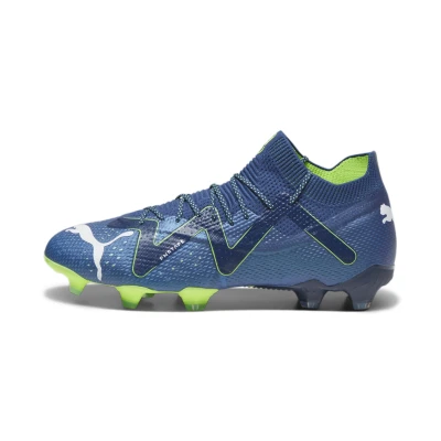 Image of PUMA Men&#039;s Future Ultimate Fg/Ag Track Shoe, Persian Blue White Pro Green, 10 UK