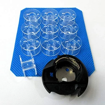 Image of Bobbin Case #Q6A0764000 +Bobbins for Singer 4411,4423,4432,4452,5532 Heavy Duty