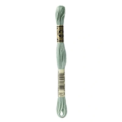 Image of DMC Embroidery Floss, Cotton, # 3813 Green, 8 m
