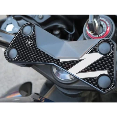 Image of labelbike 3D Resin Sticker Decoration and Protection of Motorcycle Fork Plate compatible with KAWASAKI Z750 Z1000 &#039;&#039;Z&#039;&#039; White Color