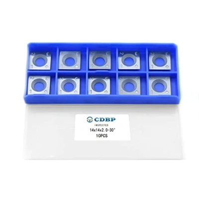 Image of CDBP 14mm Square Straight Carbide Cutter Inserts for Woodturning, 14x14x2mm 30 Replacement Knives Woodworking Roughing Tool,10pcs