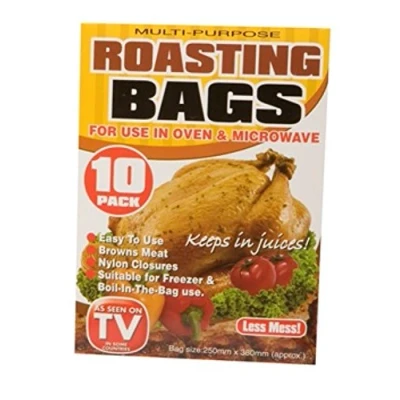 Image of Pack of 10 Roasting Bags for use in the Oven or Microwave