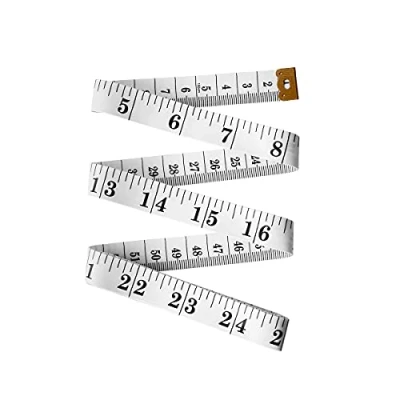Image of Realm Double Sided Tape Measure, Suitable For Body Measuring, Sewing/Tailors Tape, inches &amp; CM&#039;s, 150cm / 60 (1)