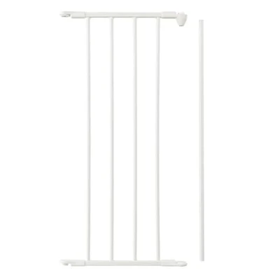 Image of Safetots Multi Panel Fire Surround, Extension Panel, Metal, 33cm, White, for Child and Pet Safety Barrier Guard