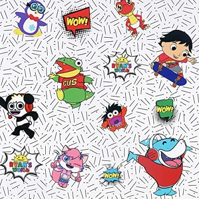Image of Arthouse Ryan&#039;s World Crew Wallpaper for Kid&#039;s Bedroom Playroom Classroom Living Spaces &amp; Feature Walls 53 cm x 10.05 m Roll 662501