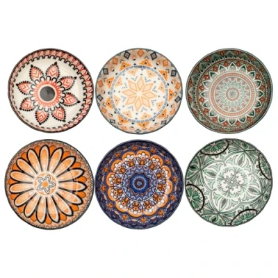 Image of Porcelain dip bowls, soy sauce tapas bowls set, spice small, snack and set of 6, diameter 10 cm, bowl for sushi,