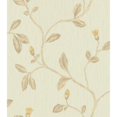 Image of Holden Lia Floral Trail Vinyl Wallpaper Textured Modern for Living Room, Bedroom, Hallway Decorative Luxury Red/Cotton
