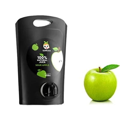 Image of Serraia Greek Natural Green Sour Apple Fruit Juice 100% 1, 5 lt Loaded with Important Nutrients No Preservatives, Sugar Added.