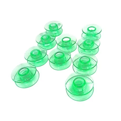 Image of ZickZackNaehmaschine 10 Green Spools for Husqvarna Viking Model Group 5, 6, 7 (Designer I, Designer II, Platinum, Freesia, Scandinavia)