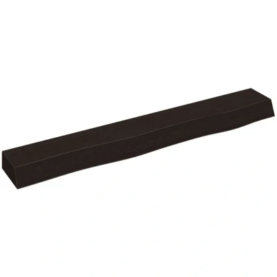 Image of vidaXL Wall Shelf Dark Brown 80x10x6 cm Treated Solid Wood Oak