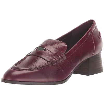 Image of Vince Camuto Women&#039;s Carissla Block Heel Loafer Flat, Firefall, 5 UK