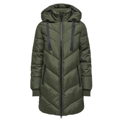 Image of JDY Jdyskylar Padded HOOD Jacket Winter coat, Women&#039;s, Size: XXL, Forest night