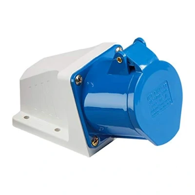 Image of 32A 3 PIN Industrial Power Plug Electrical Socket Connector Surface Weatherproof (Surface Socket)