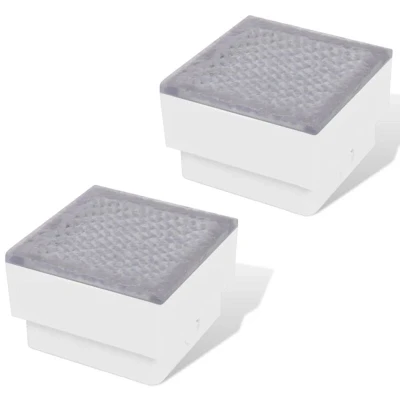 Image of vidaXL 2 LED Inground Light 100 x 68 mm