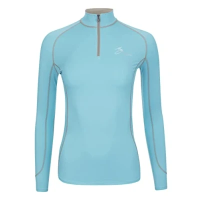 Image of LeMieux My Base Layer in Azure with Thermal Regulating Fabric, Flat Lock Stitching Soft Seams &amp; 360 Degree Stretch XL