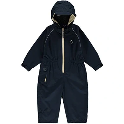 Image of Hippychick Puddle Suit 4 5 Years Snowsuit for Kids Waterproof Overalls All in one Rain Midnight Blue