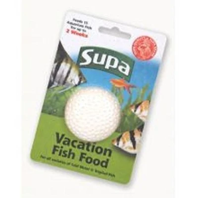 Image of 3 X Supa Vacation 2 week Holiday Fish Food Block 25g