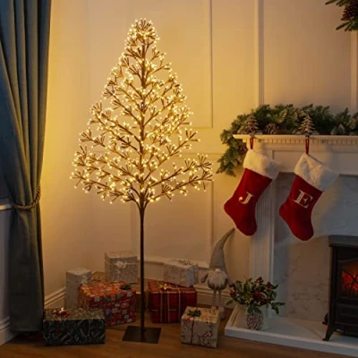 Image of Christmas Workshop 1.8M Light Up Twinkling Starburst Tree 744 LED