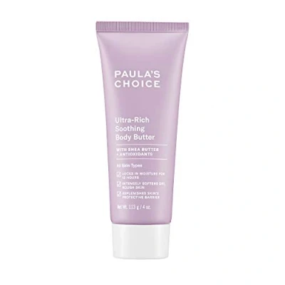 Image of Clinical Ultra Rich Body Moisturiser with Shea Butter &amp; Oil Extracts Hydrating Lotion to Moisturise Dry Areas Soothe Skin For Dry, Rough Sensitive 113 g / 4 oz. by Paula&#039;s Choice