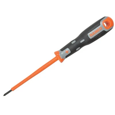 Image of Bahco 34000100 Ph 0 Insulated Screwdriver, Black/Orange, 200 mm