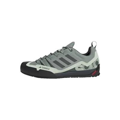 Image of Adidas Terrex Swift SOLO Hiking Trainers, Men&#039;s, Size: 6, Silver green/legend ivy/linen green Synthetics/textile