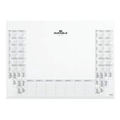 Image of Durable Replacement Calendar Pad Refill for Desk Mat 57 x 41cm Pack of 1 Includes 25 Sheets Perfect Taking Quick Notes