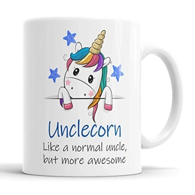 Image of Unclecorn Mug Uncle Unicorn Cup for Fathers Day Birthday Christmas Funny Present