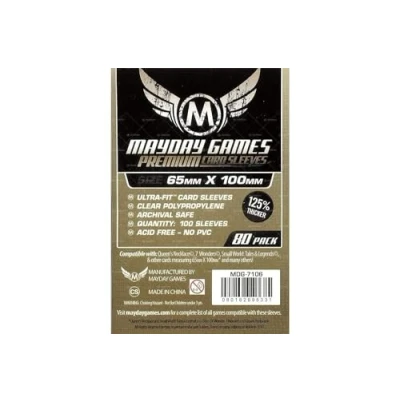 Image of Mayday Games 65 x 100 mm SLEEVES Magnum Ultra Fit Premium Card Game (Pack of 80)
