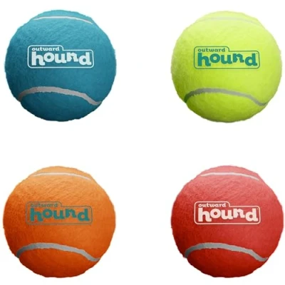 Image of Outward Hound Squeaker Ballz Fetch Dog Toy, Small 4 Pack
