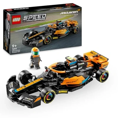 Image of LEGO Speed Champions 2023 McLaren Formula 1 Race Car Toy for 9 Plus Year Old Kids, Boys &amp; Girls who Love Independent Play, Buildable Vehicle Model Set, Kids&#039; Bedroom Decoration, Birthday Gift 76919