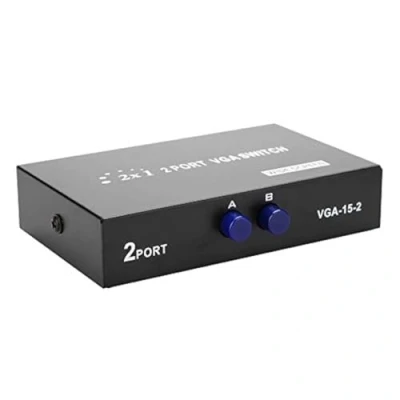 Image of VBESTLIFE 2 in 1 OUT Switch Switcher Selector Box, VGA Splitter Data Synchronization Monitor support VGA, XVGA, SVGA, UXGA etc