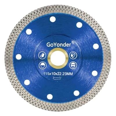 Image of GoYonder 4.5 Inch Super Thin Diamond Saw Blade for Cutting Porcelain Tiles,Granite Marble Ceramics (4.5&quot;)