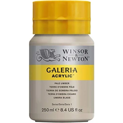 Image of Winsor and Newton Galeria Acrylic Colour 250ml 438 Pale Umber (Pot)
