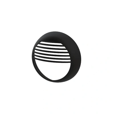 Image of Evo Orb Half Louvre Bezel Matt Black Ovia