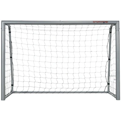 Image of SPORTNOW 8ft x 5ft Football Goal, Net for Garden, Training Goal with Ground Stakes, Steel Frame