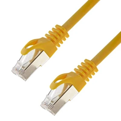 Image of Network Cable S/FTP PIMF Cat 7 1.50 m Yellow Patch Gigabit Ethernet LAN DSL CAT7