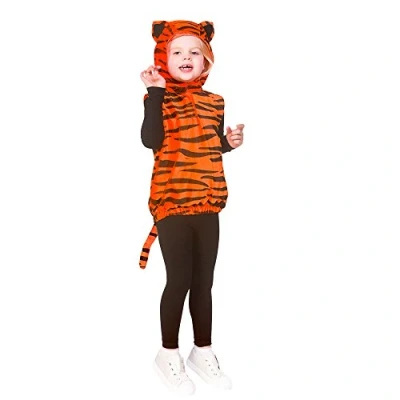 Image of Child/Kids Unisex Tiger Animal Tabard Fancy Dress Costume (One Size 3 5 years)