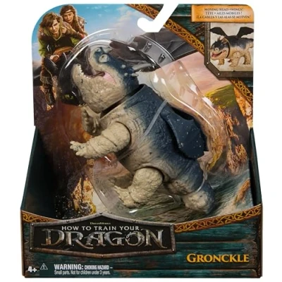 Image of Dreamworks Dragons How To Train Your Dragon, Gronckle, 13 cm Dragon Action Figure, Kids Toys for Boys Ages 4 and up