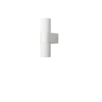 Image of Konstsmide Temi outdoor wall lamp, white, width 11 cm, aluminium, up/down