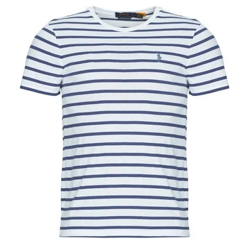 Image of Polo Ralph Lauren Short Sleeve Print Tshirt, Men&#039;s, Size: XS, White/old royal