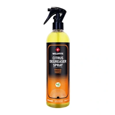 Image of WELDTITE Degreaser Spray for Cleaning and Degreasing Bike Chains Bicycle Components Citrus 400 ml