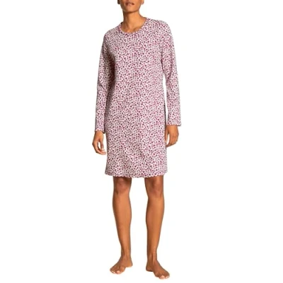 Image of CALIDA Women&#039;s Midnight Dreams Night Shirt, Opaque, Orchid Flower, L
