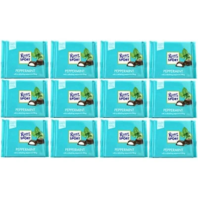 Image of Ritter Sport Dark Chocolate Peppermint, 100 g