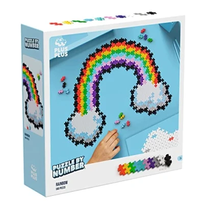 Image of Plus Children&#039;s Rainbow Kids Puzzles Jigsaw For Puzzle 5 Year Old Learning Toys Games Girls Gifts