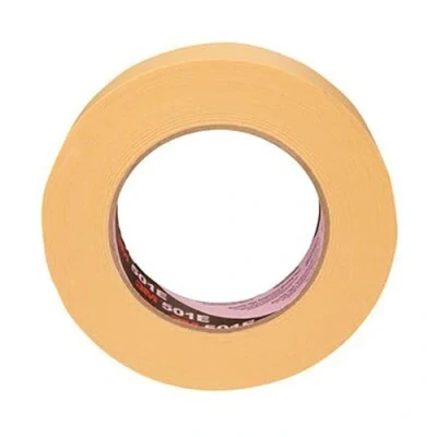 Image of 3M 501E Specialty High Temperature Industrial Masking Tape, 36 mm x 50 m, Beige, Pack of 24