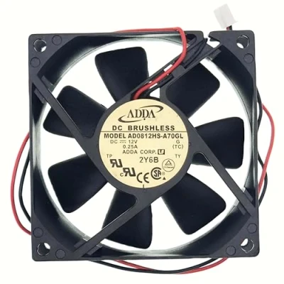 Image of for ADDA AD0812HS A70GL Cooling Fan, Square DC12V 0.25A 8025 Chassis Power Supply Fan 80x80x25mm