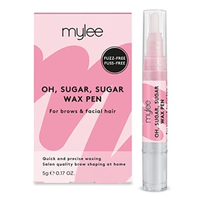 Image of MYLEE Oh, Sugar, Sugar Wax Pen + 20x Waxing Strips Professional No heat Formula Waxing, Precision Wand, Ideal for Removing Unwanted Hair on Body, Face, &amp; Bikini Line, Vegan Cruelty Free