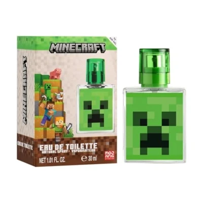 Image of Minecraft Children Eau de Toilette Natural Perfume Spray, Vegan and Dermatologically tested EDT Spray for Kids Safe Daily Fragrance Gift, 30ml